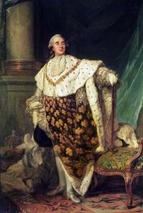 Volledig portret van Lodewijk XVI (1754-1793), Koning van Frankrijk en Navarra